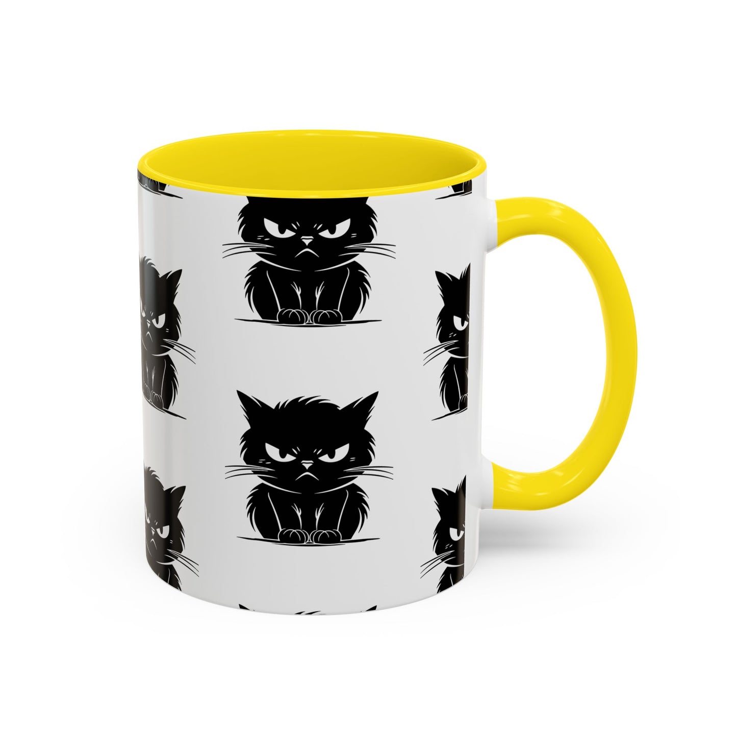 Angry Cat 2-Tone Coffee Mug
