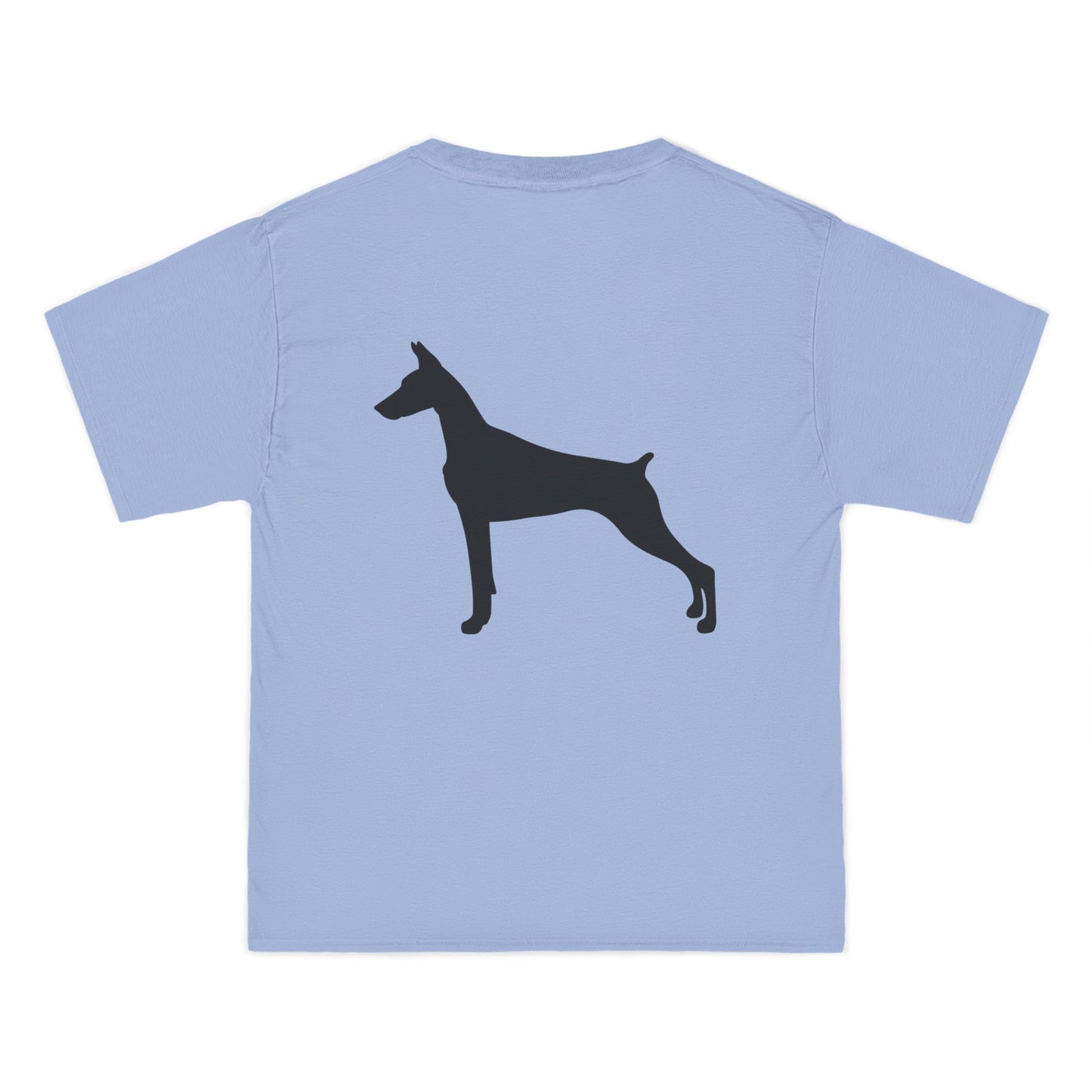 Doberman Silhouette Men's Short-Sleeve Crewneck Tee