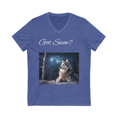 Got Snow? Unisex Short Sleeve V-Neck Tee