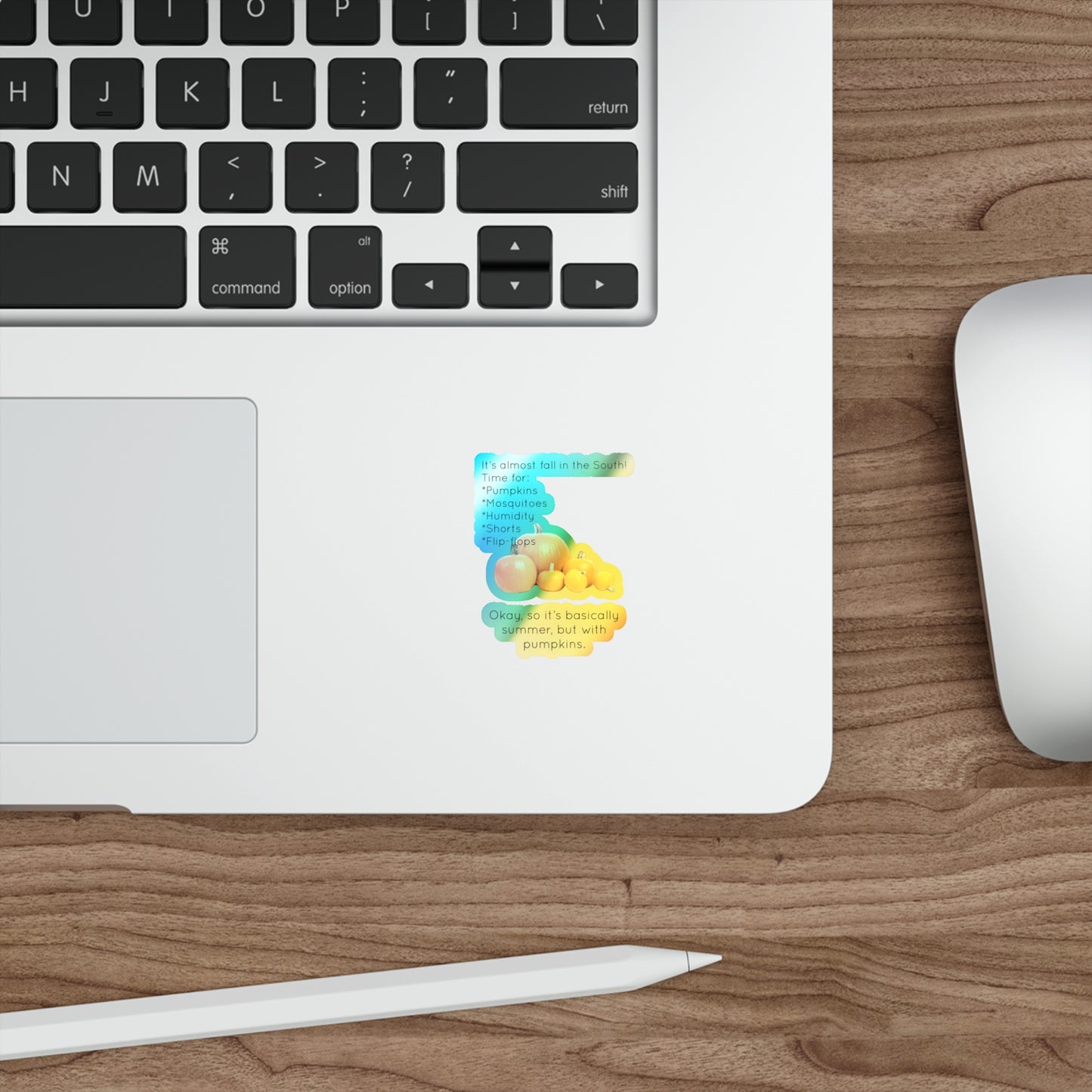 Fall In The South Holographic Sticker