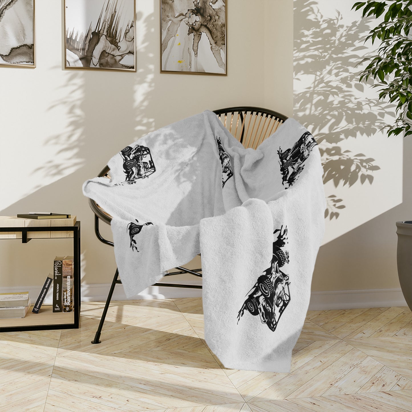 Slinging Mud Side By Side Velveteen Microfiber Blanket