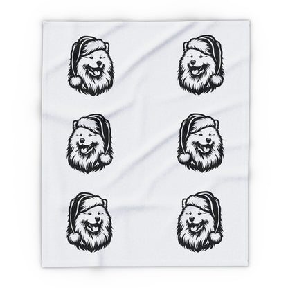 Santa Paws Samoyed Arctic Fleece Blanket