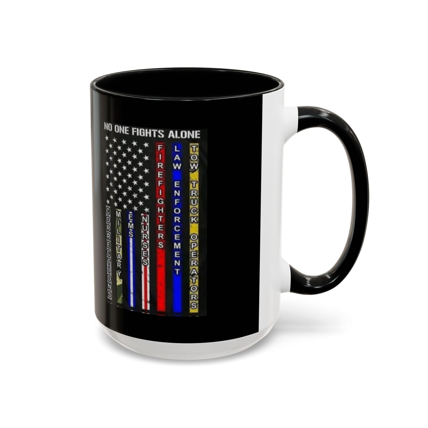 No One Fights Alone 2-Tone Coffee Mug