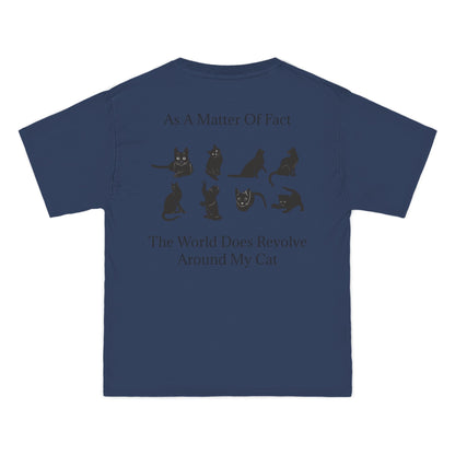 Matter Of Fact Cat Men's Short-Sleeve Crewneck Tee
