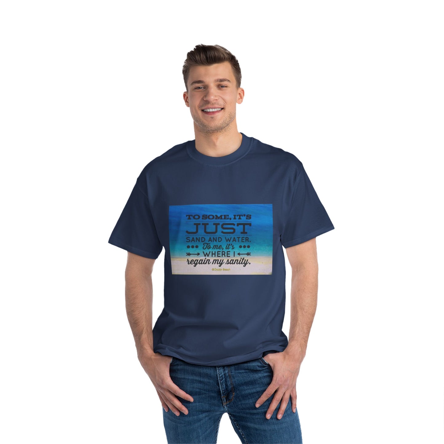 Dr, Beach Men's Short-Sleeve Crewneck Tee