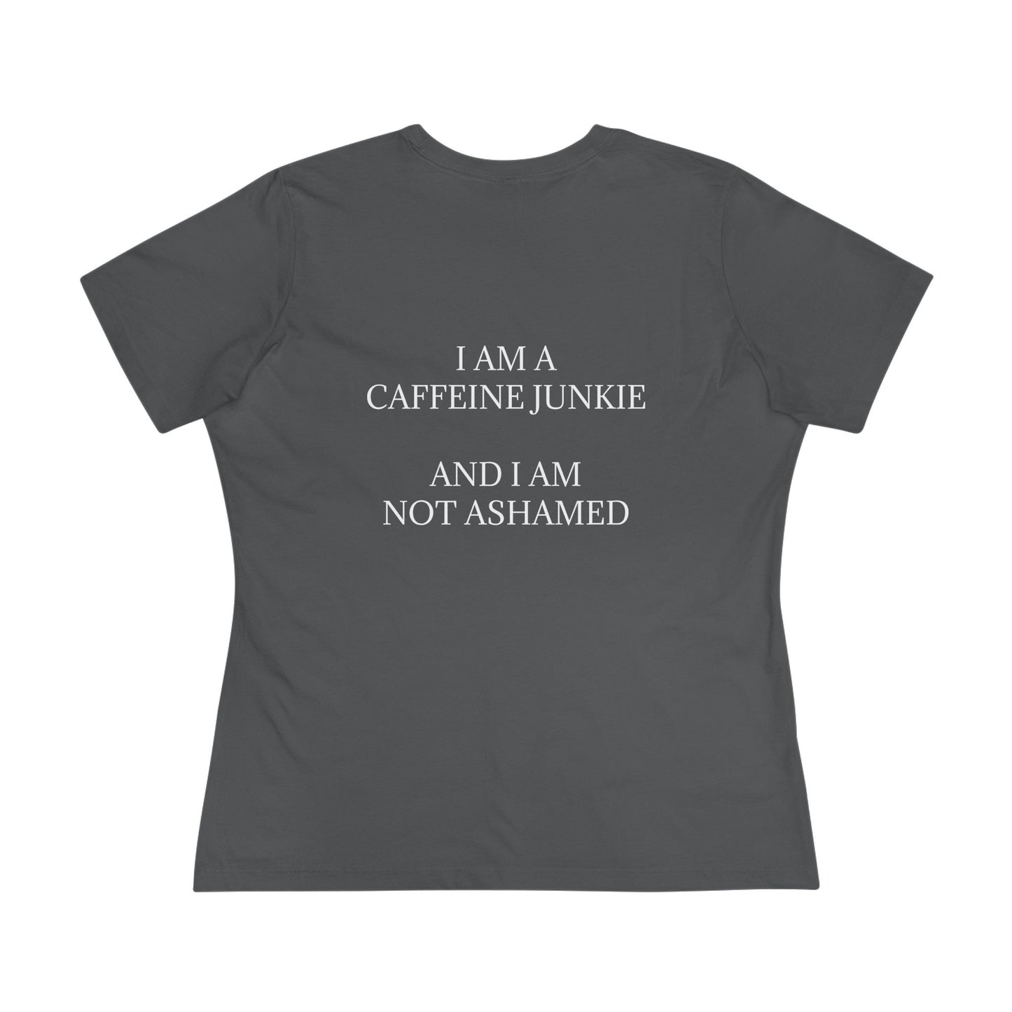 Caffeine Junkie Women's Short Sleeve Crewneck Tee