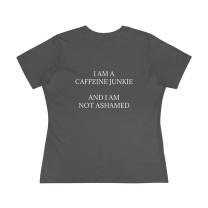 Caffeine Junkie Women's Short Sleeve Crewneck Tee