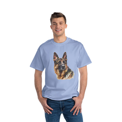 German Shepherd Head Men's Short-Sleeve Crewneck Tee