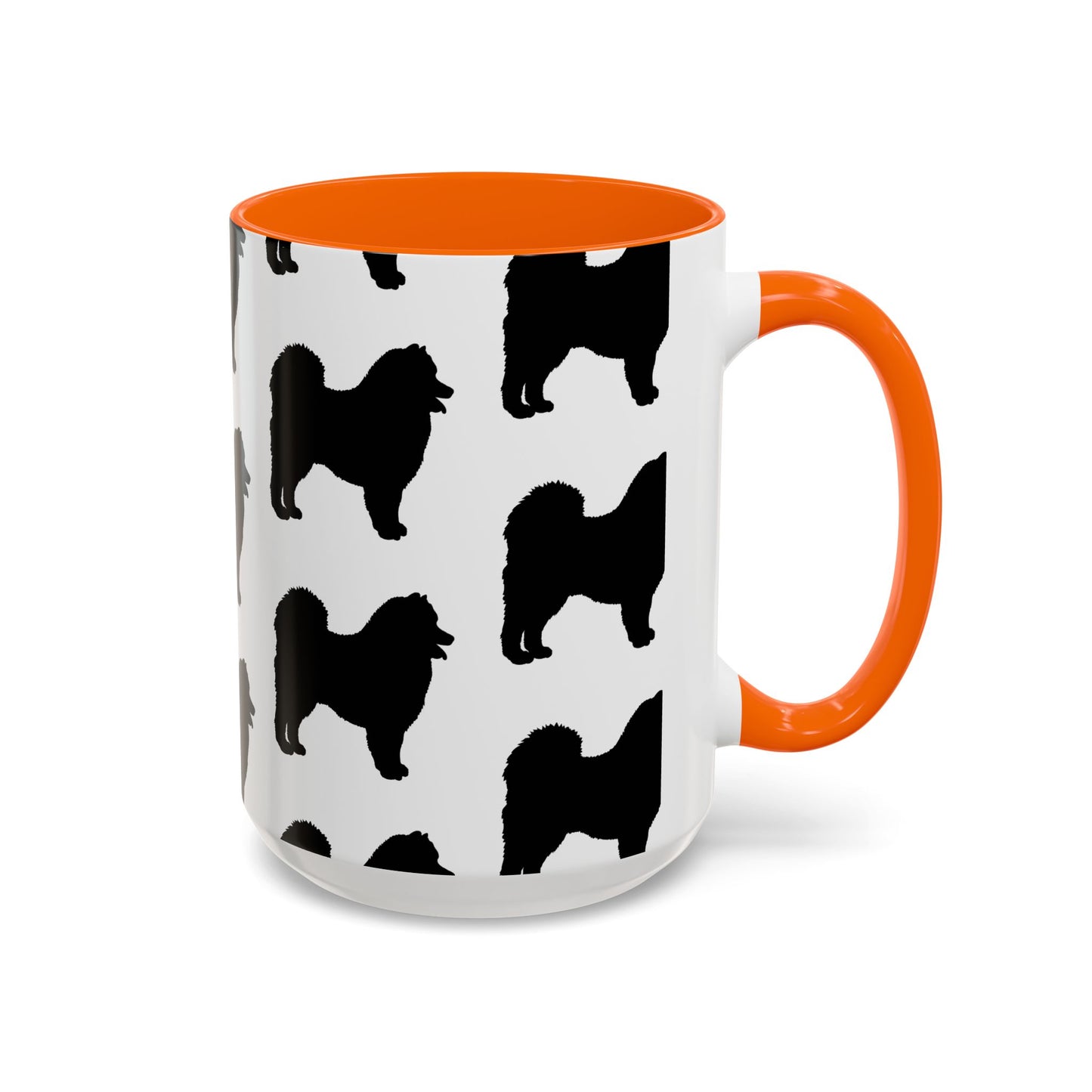 Samoyed Silhouette 2-Tone Coffee Mug