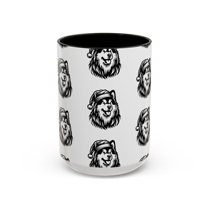 Santa Paws Malamute 2-Tone Coffee Mug