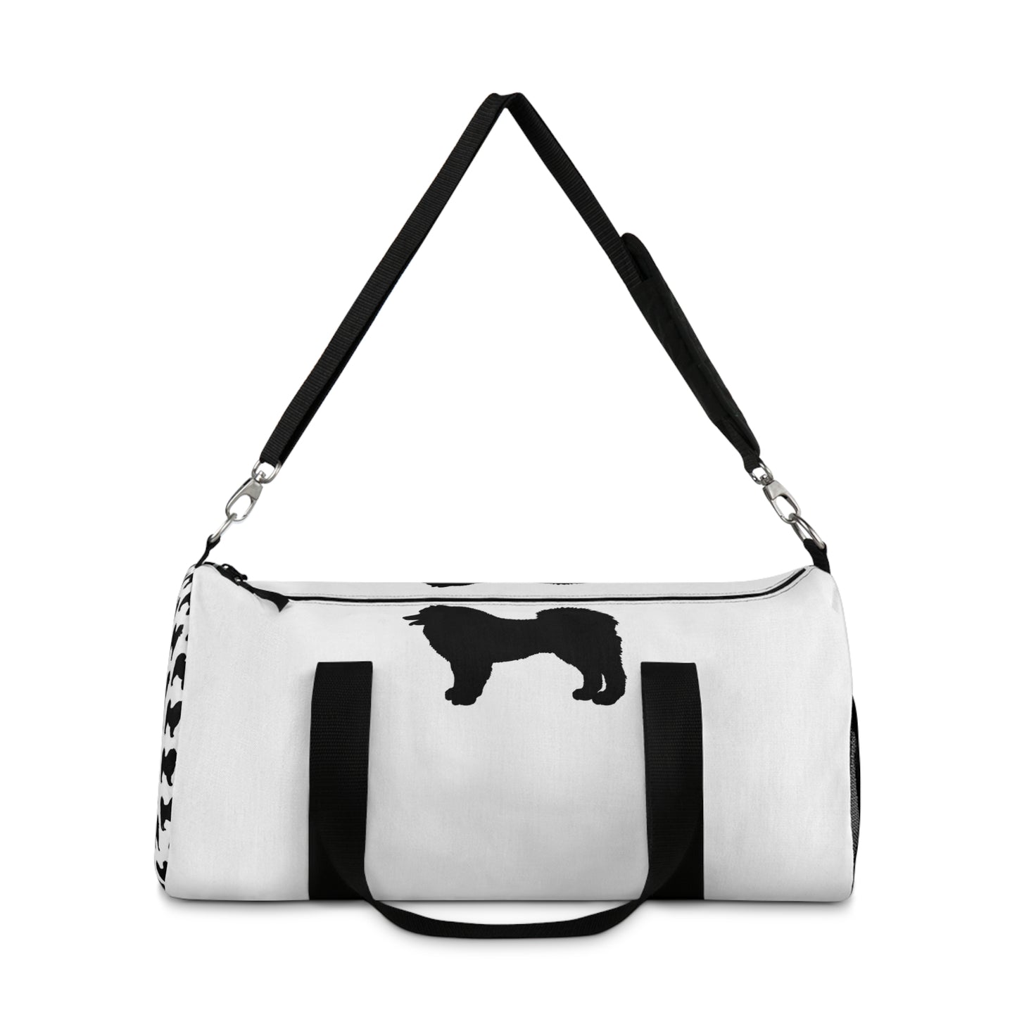 Samoyed Silhouette Duffel Bag