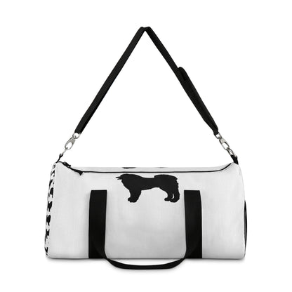 Samoyed Silhouette Duffel Bag