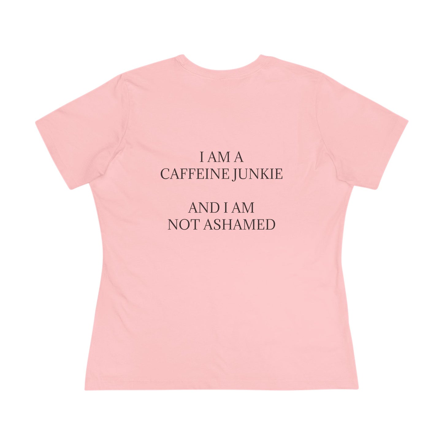 Caffeine Junkie Women's Short Sleeve Crewneck Tee