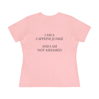 Caffeine Junkie Women's Short Sleeve Crewneck Tee