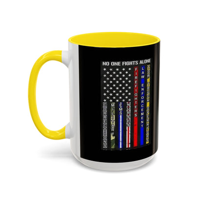 No One Fights Alone 2-Tone Coffee Mug