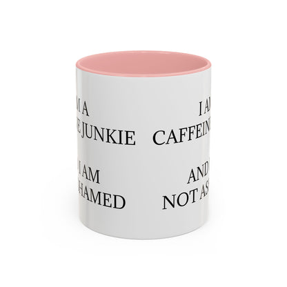 Caffeine Junkie 2-Tone Coffee Mug