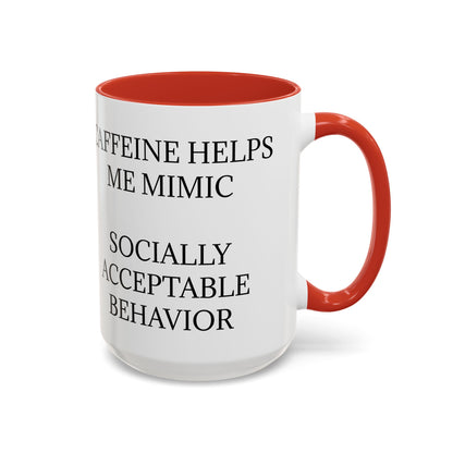 Socially Acceptable 2-Tone Coffee Mug