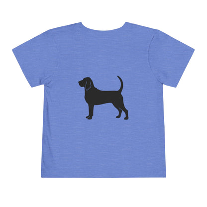 Bloodhound Silhouette Toddler Unisex Short Sleeve Crewneck Tee
