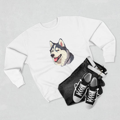 Malamute Head Unisex Crewneck Sweatshirt