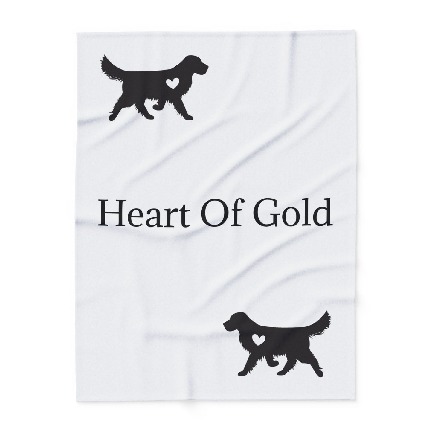 Heart Of Gold Arctic Fleece Blanket
