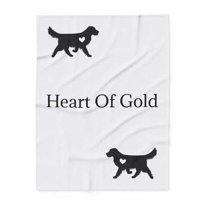 Heart Of Gold Arctic Fleece Blanket