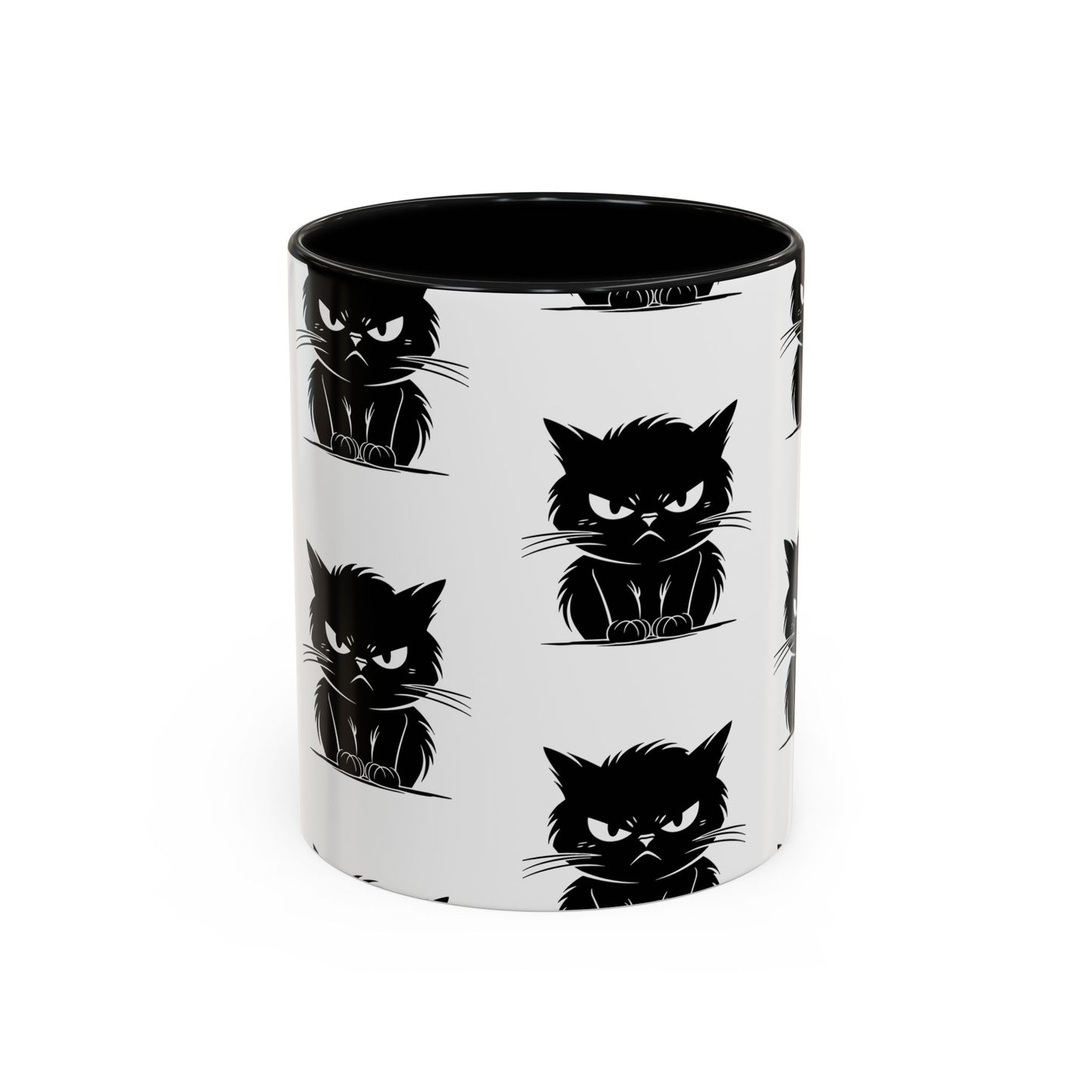 Angry Cat 2-Tone Coffee Mug