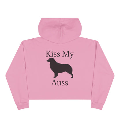 Kiss My Auss Women's Crop Hoodie
