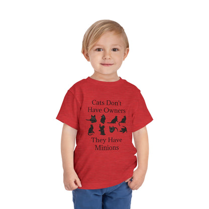 Cat Minions Toddler Unisex Short Sleeve Crewneck Tee
