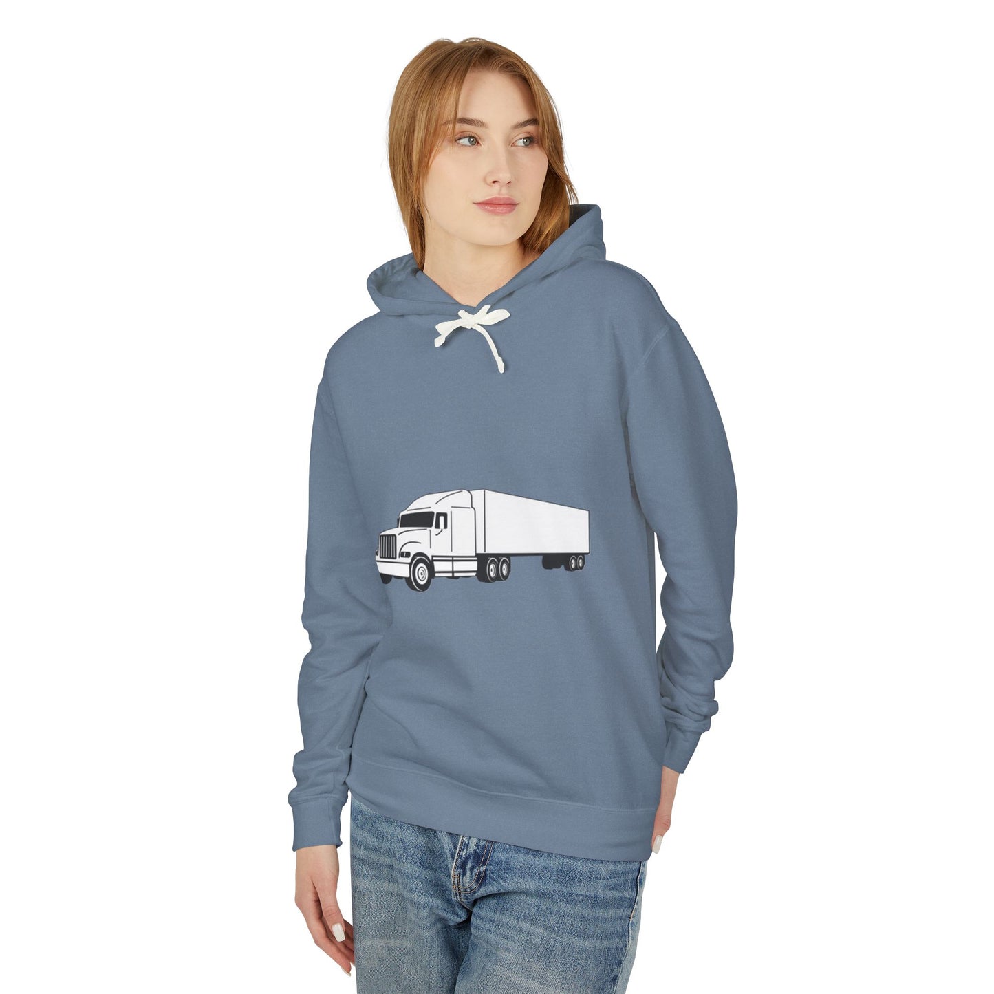 Semi Truck Unisex Lightweight Hoodie