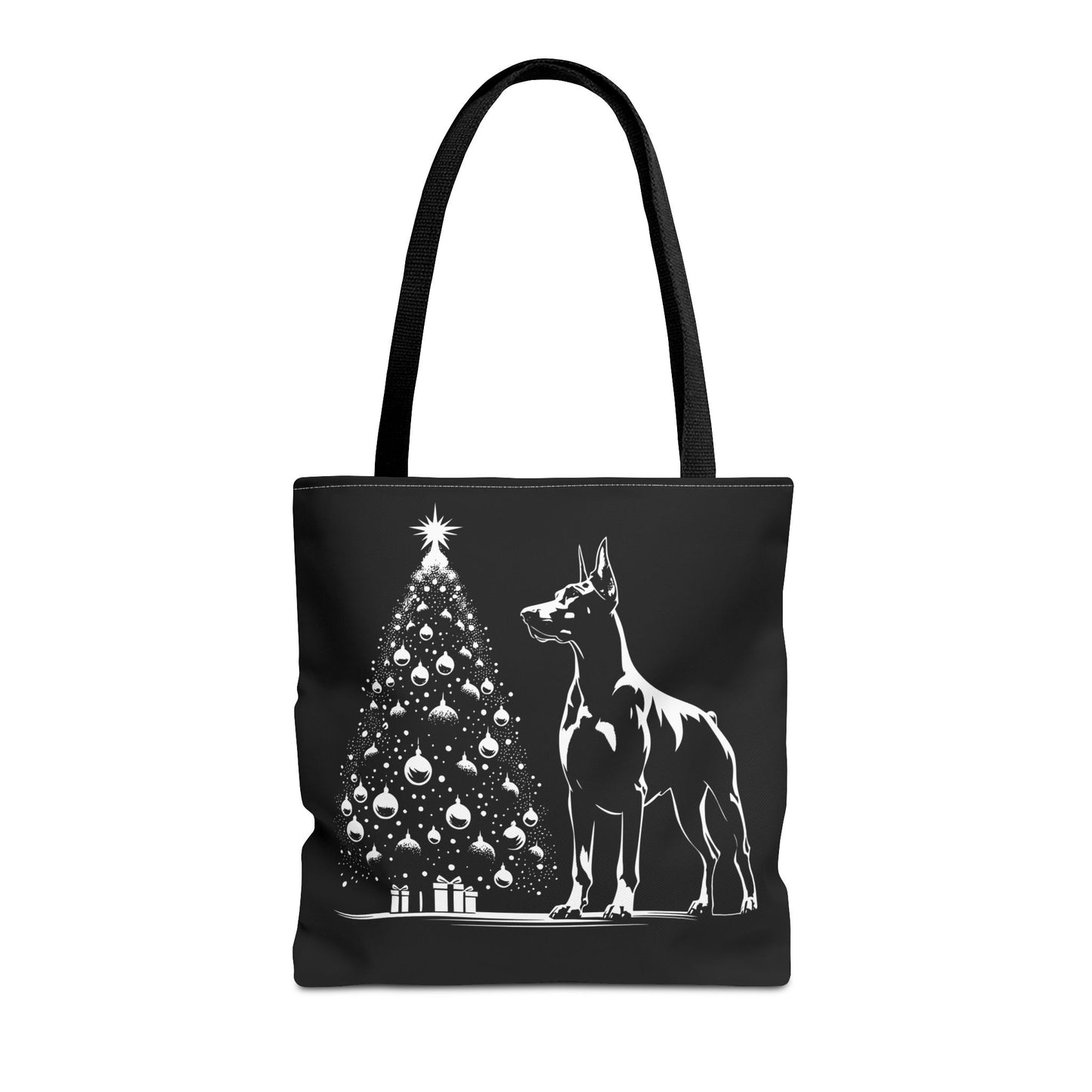 Doberman Christmas Tree Tote Bag