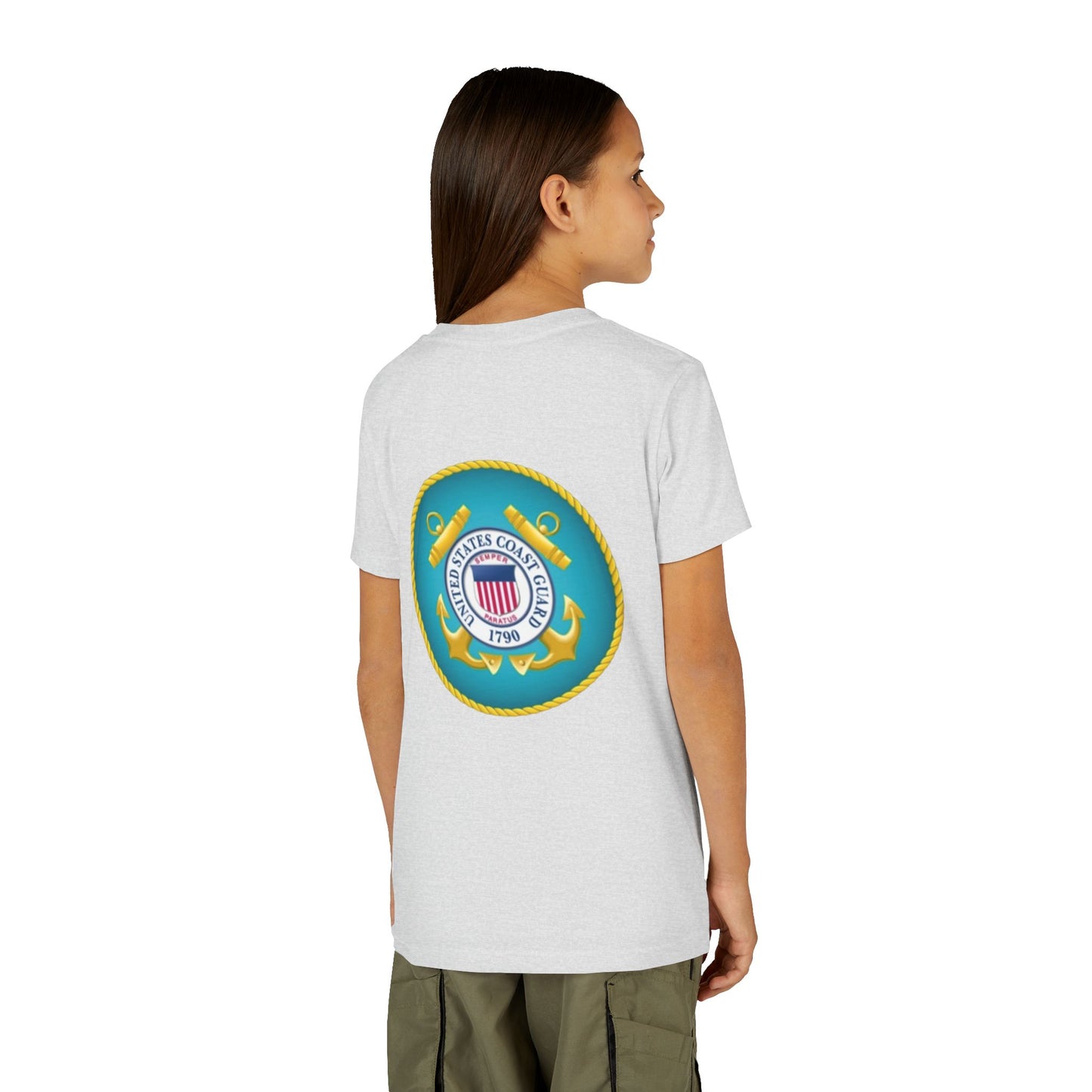 US Coast Guard Youth Unisex Short Sleeve Crewneck Tee