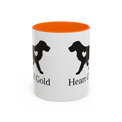 Heart Of Gold 2-Tone Coffee Mug