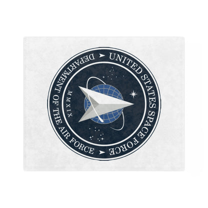US Space Force Velveteen Microfiber Blanket