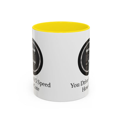 5 Speed How Cute 2-Tone Coffee Mug