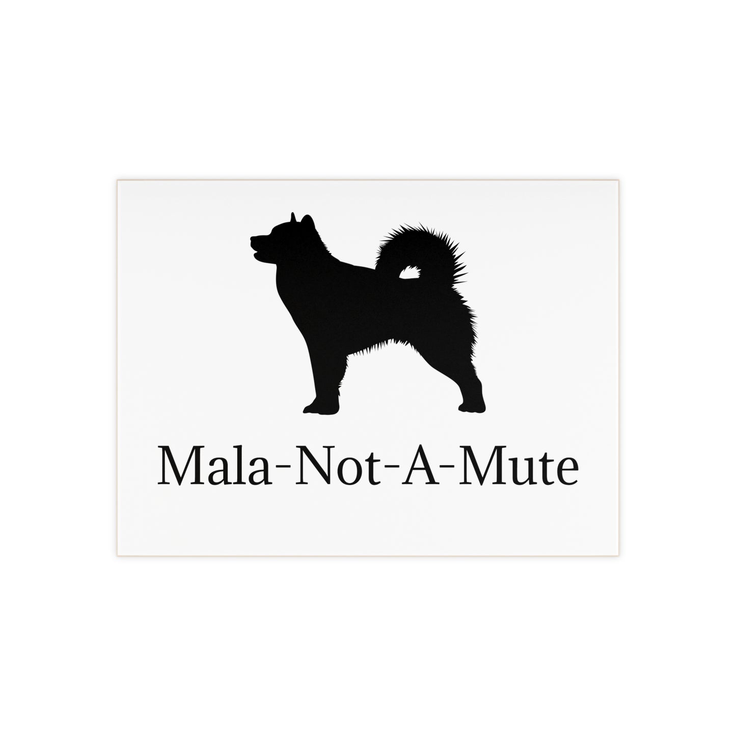 Mala-Not-A-Mute Ceramic Photo Tile
