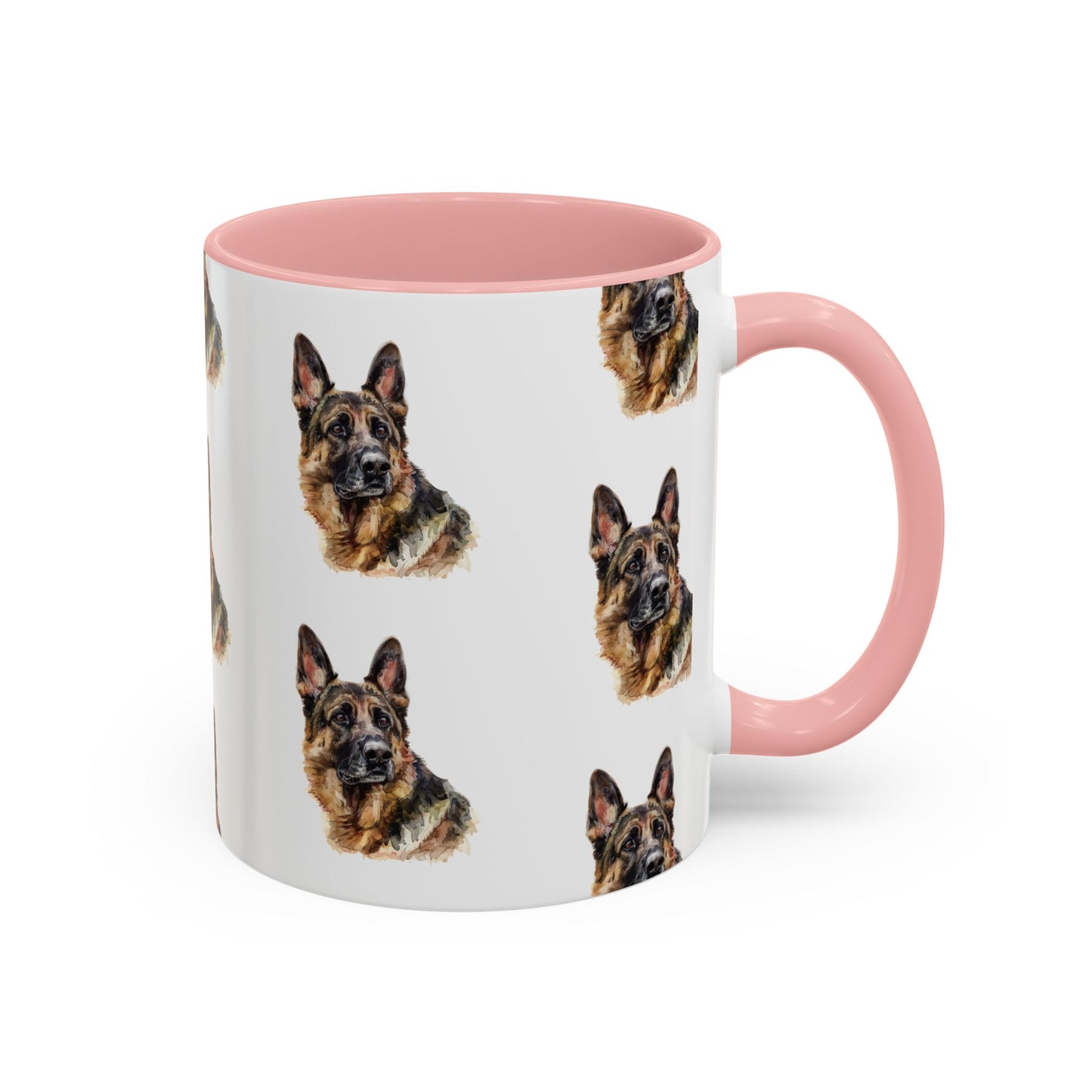 German Shepherd Head 2-Tone Coffee Mug
