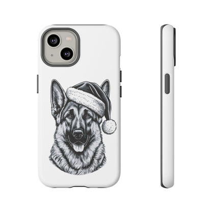 Santa Paws German Shepherd iPhone Case