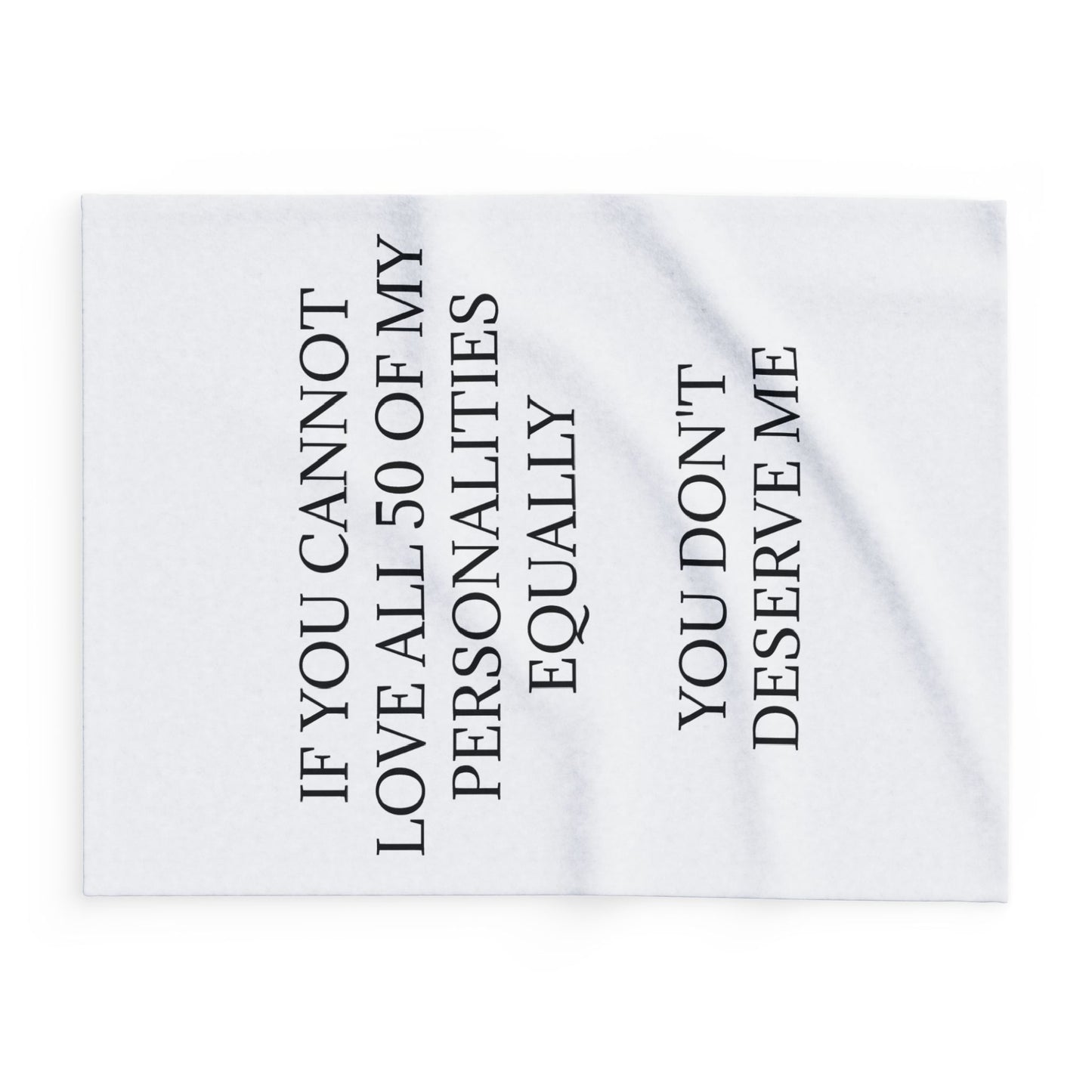 50 Personalities Arctic Fleece Blanket