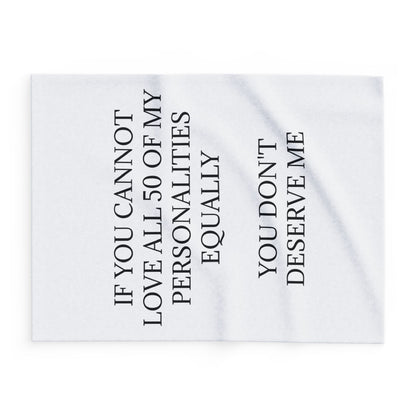 50 Personalities Arctic Fleece Blanket