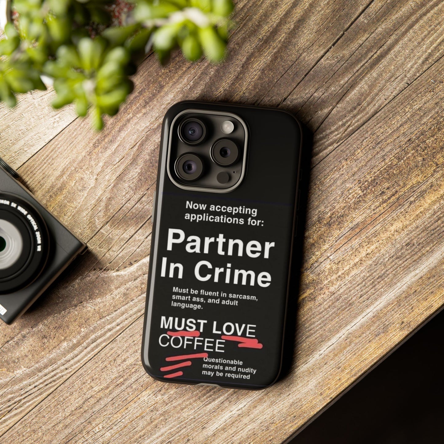 Partner In Crime iPhone Case