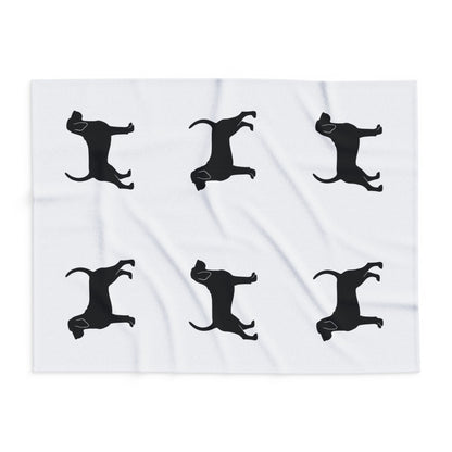 Bloodhound Silhouette Arctic Fleece Blanket