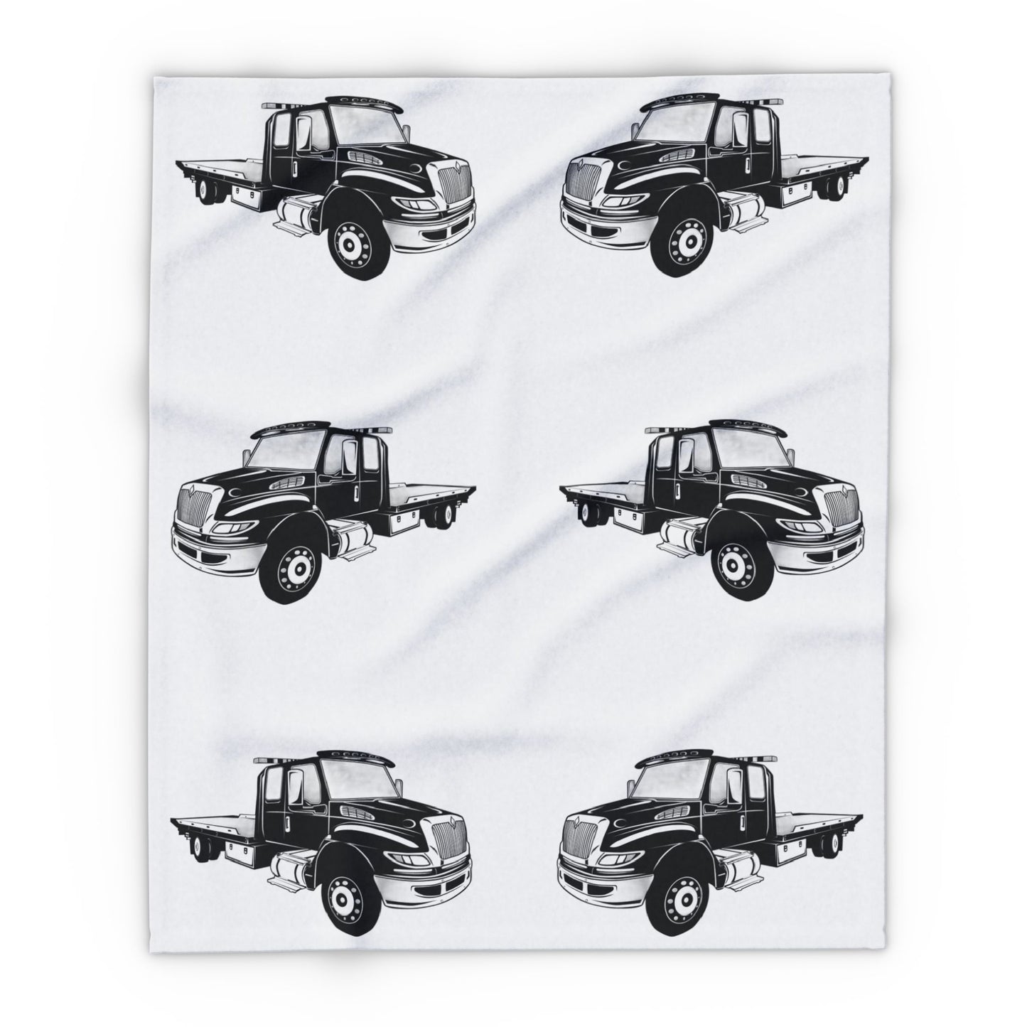 Flatbed Tow Truck Arctic Fleece Blanket