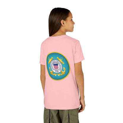 US Coast Guard Youth Unisex Short Sleeve Crewneck Tee