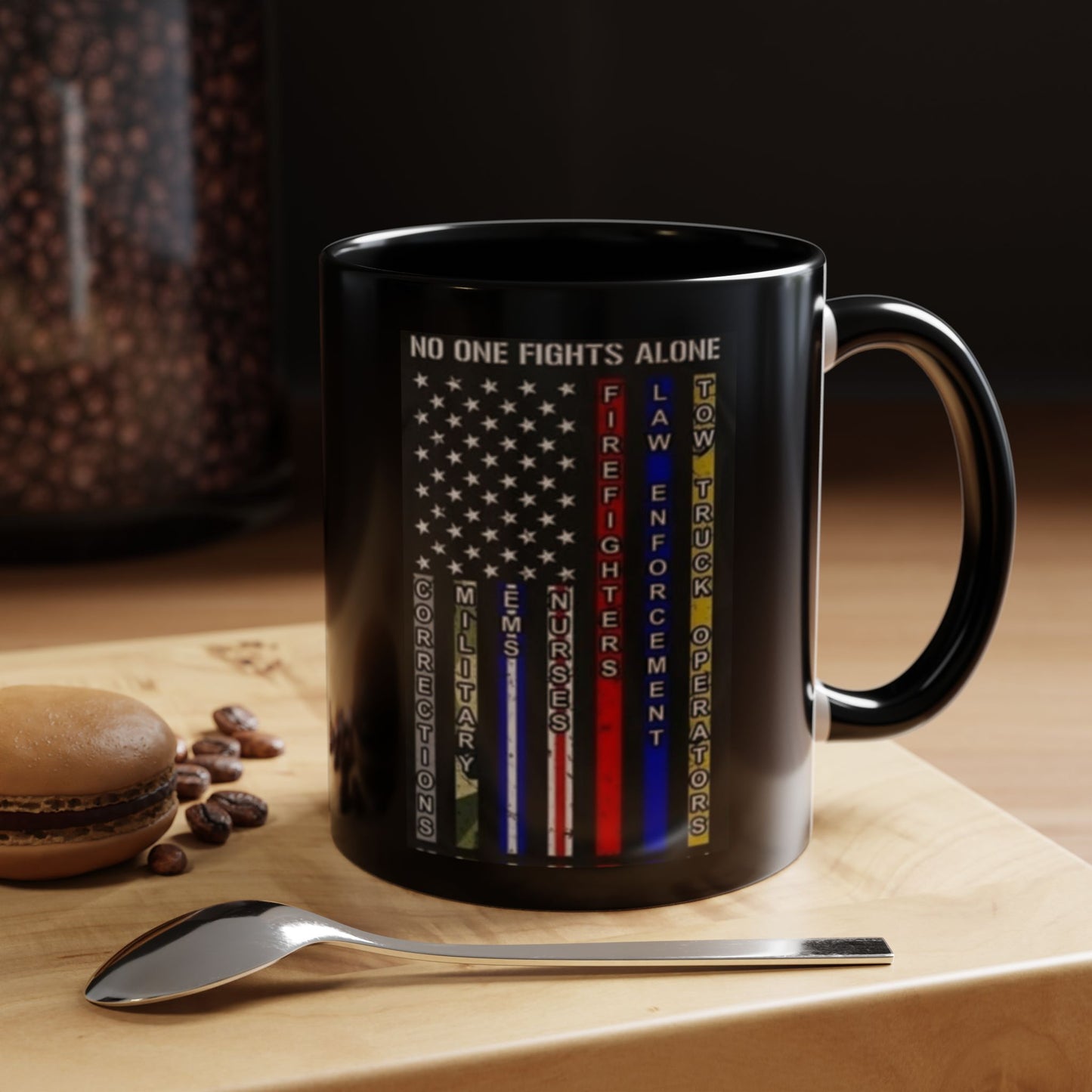 No One Fights Alone 2-Tone Coffee Mug