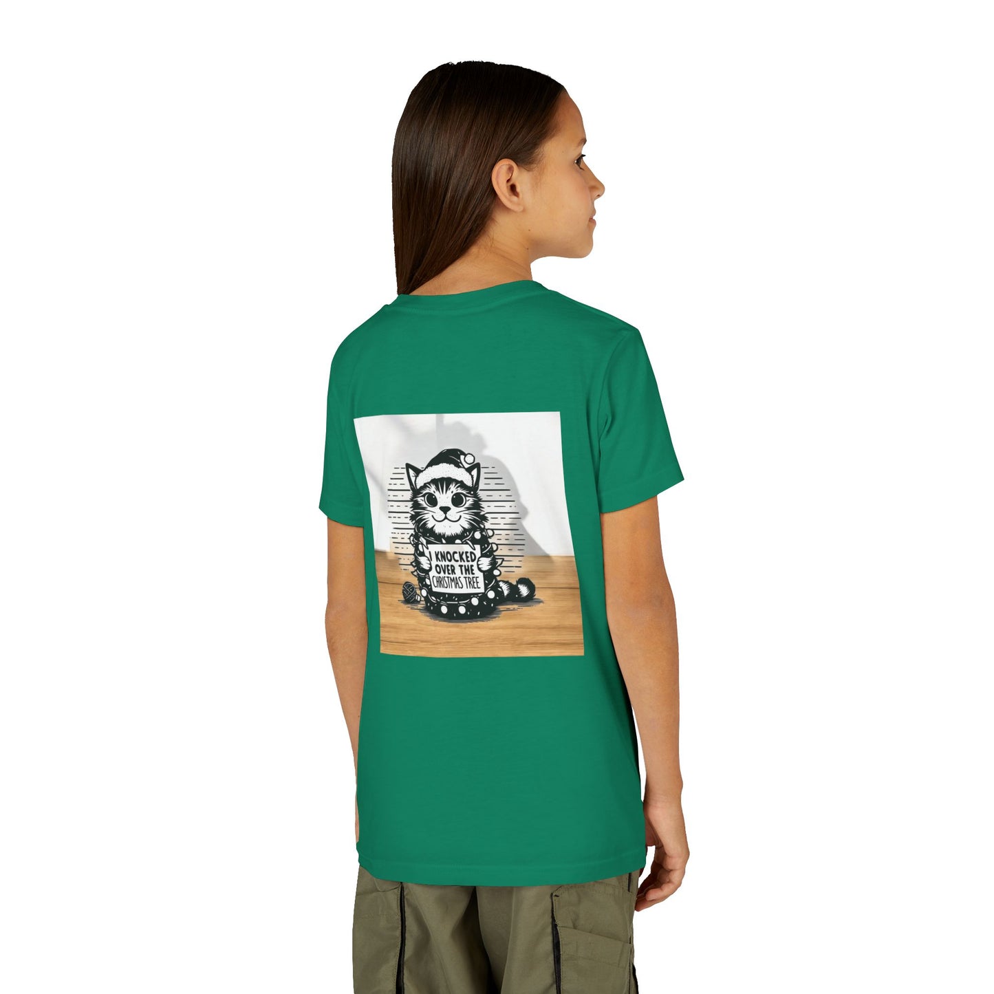 Naughty Cat Youth Unisex Short Sleeve Crewneck Tee