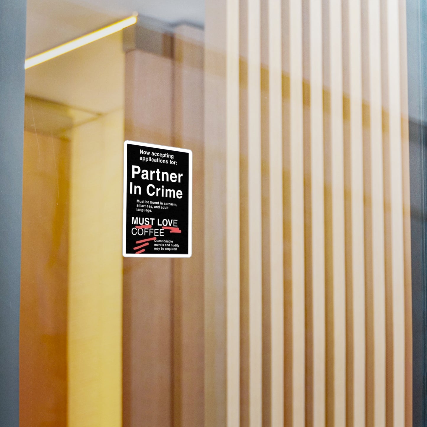 Partner In Crime Vinyl Decal