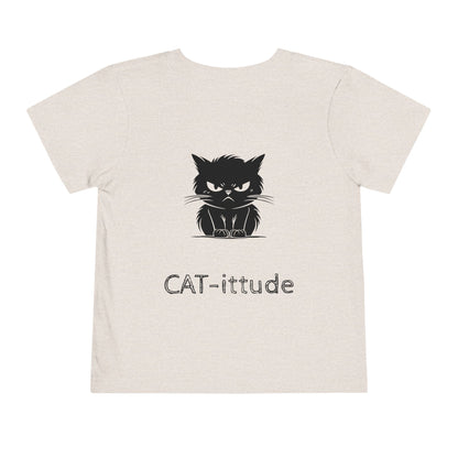 CAT-itude Toddler Unisex Short Sleeve Crewneck Tee