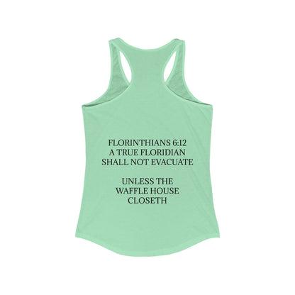 Florinthians 6:12 Women's Racerback Tank
