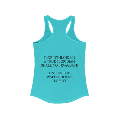 Florinthians 6:12 Women's Racerback Tank