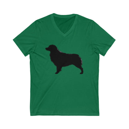 Aussie Silhouette Unisex Short Sleeve V-Neck Tee